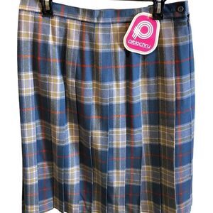 Pilochry 100% Wool Pleated Vintage Skirt made in Scotland